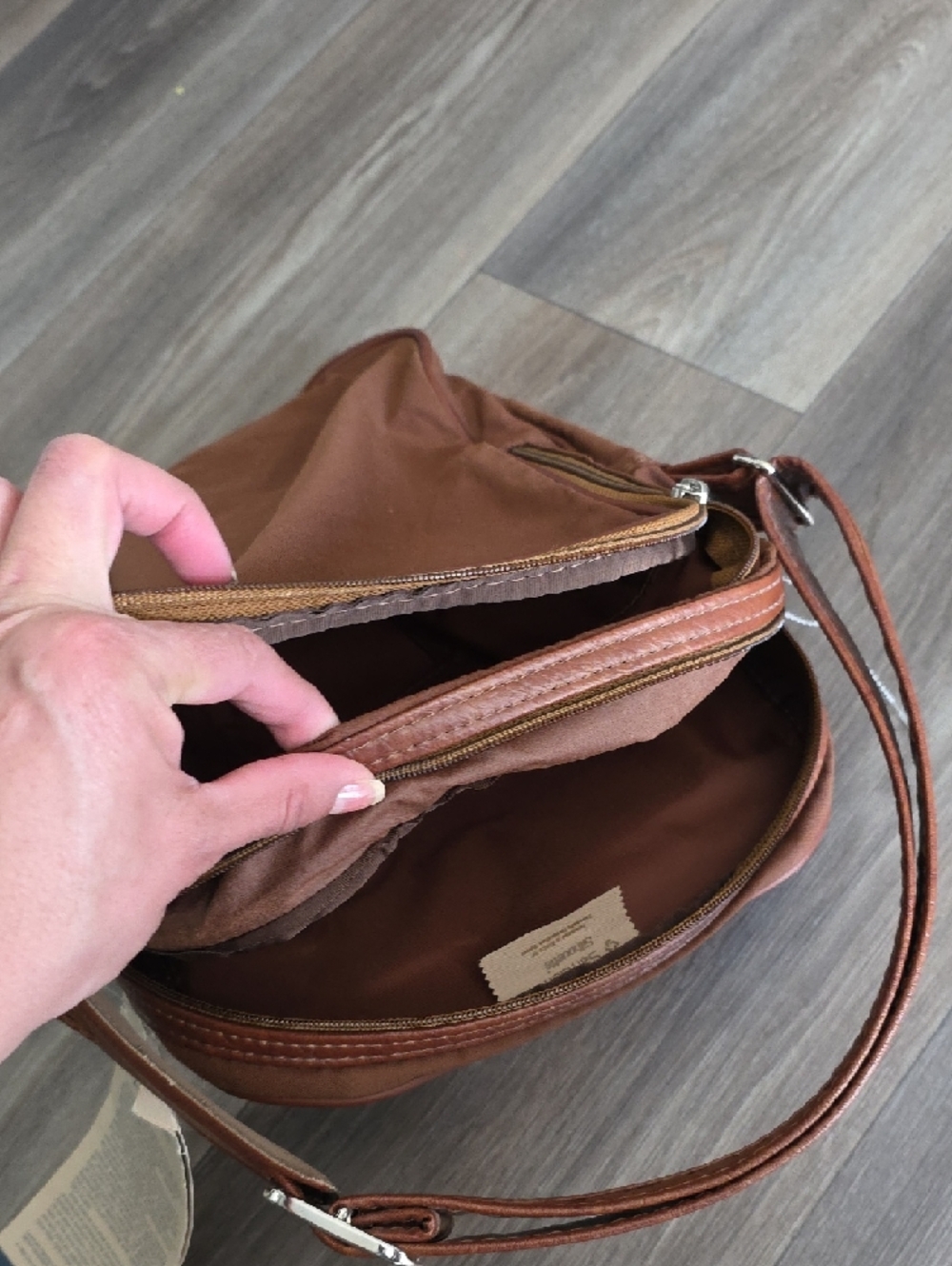 Samsonite Men's Rust Brown Messenger Crossbody Bag - Picture 6 of 12